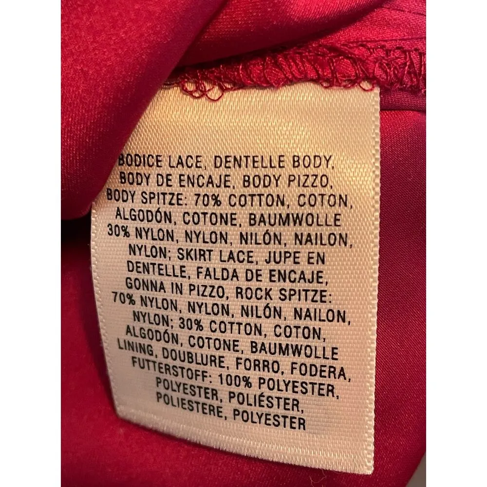 Anthropologie Moulinette Soeurs Carmindy Dress Pink Burgundy Lace 4 New - Image 4