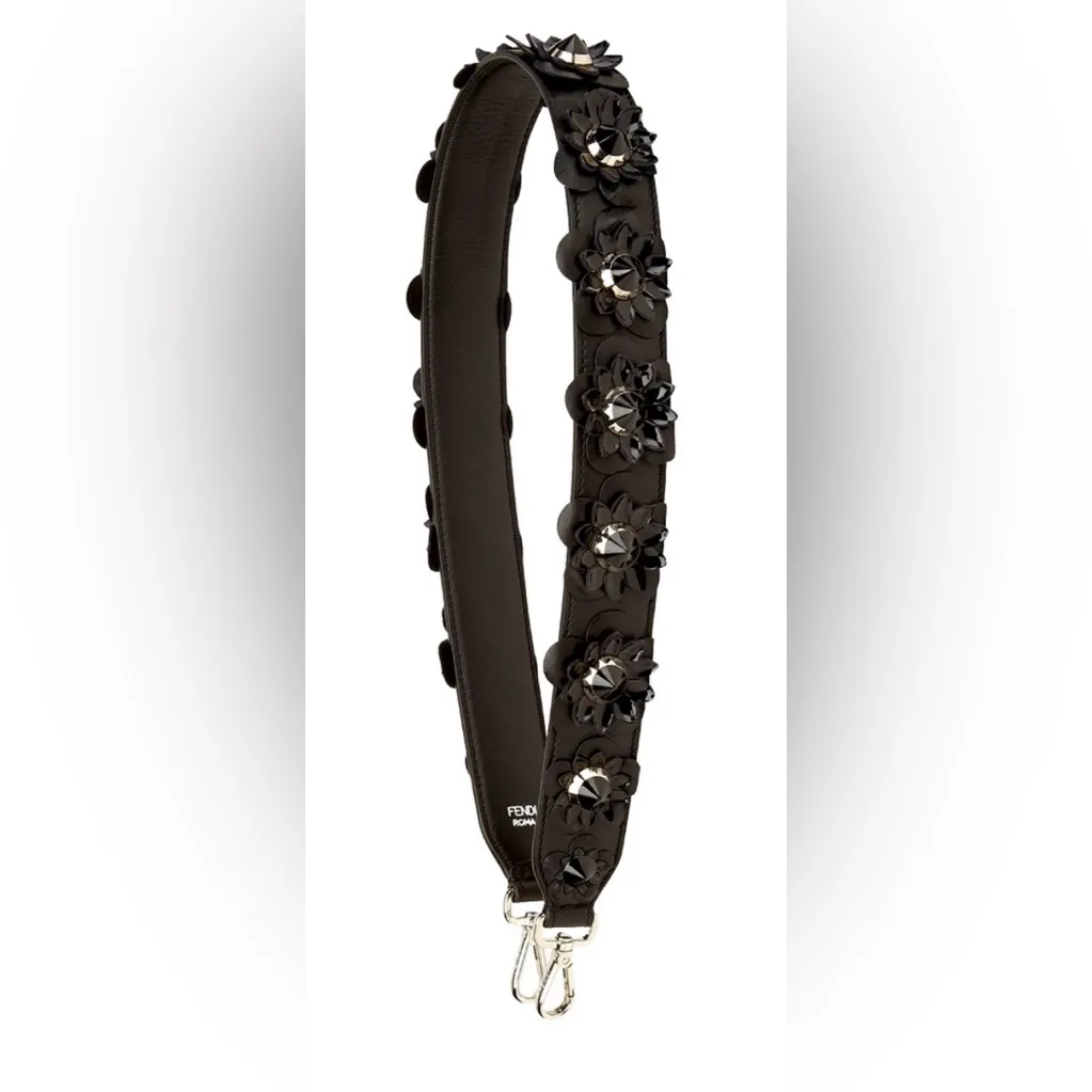 Fendi Flowerland Studded-Embellishments Bag Strap - Image 2
