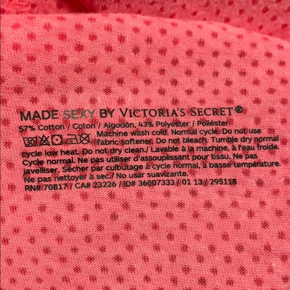 VS Sport pink shirt sz XS V neck - Image 8