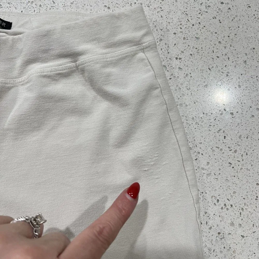 Eileen Fisher  Size XXS Stretch Crepe Ankle Pants Washable Trousers Elastic Waist - Image 7