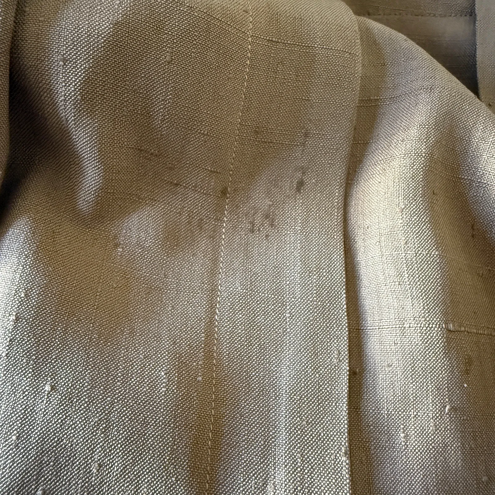 1950s Vintage NEIMAN MARCUS | Dupioni Silk Light Brown Tulip Skirt  | Size 2 - Image 8