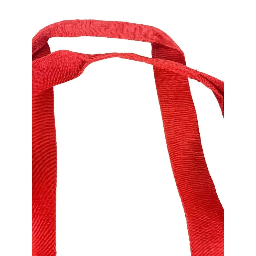 Walt Disney World Tan Canvas Beach Travel Vacation Tote Bag With Orange Straps - Image 5