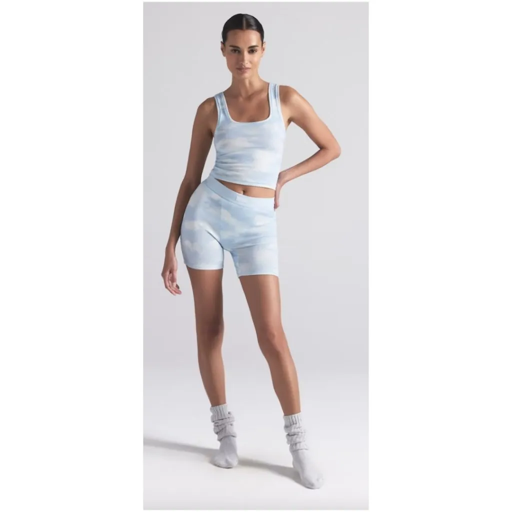 SKIMS Cotton Rib Tank in Blue Cloud Size X-Small - Image 7