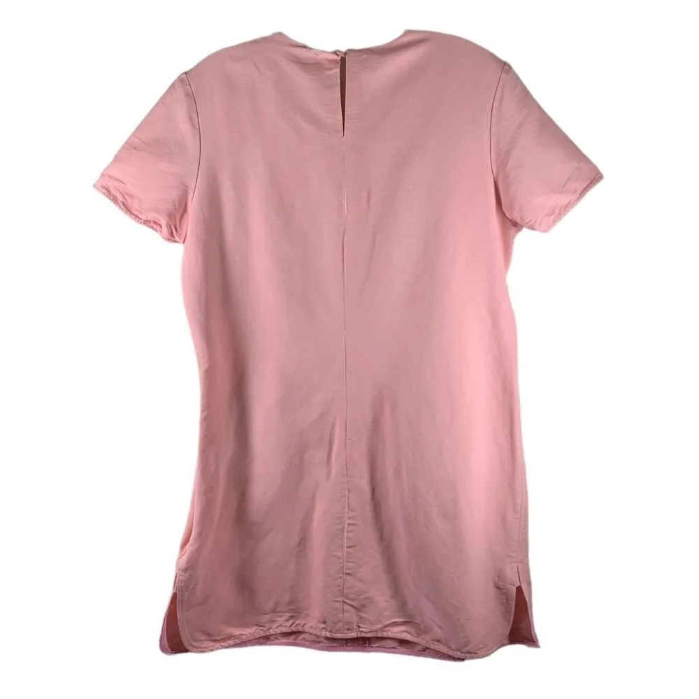 CARVEN Pink Twisted Ottoman Dress Size 42 - Image 9