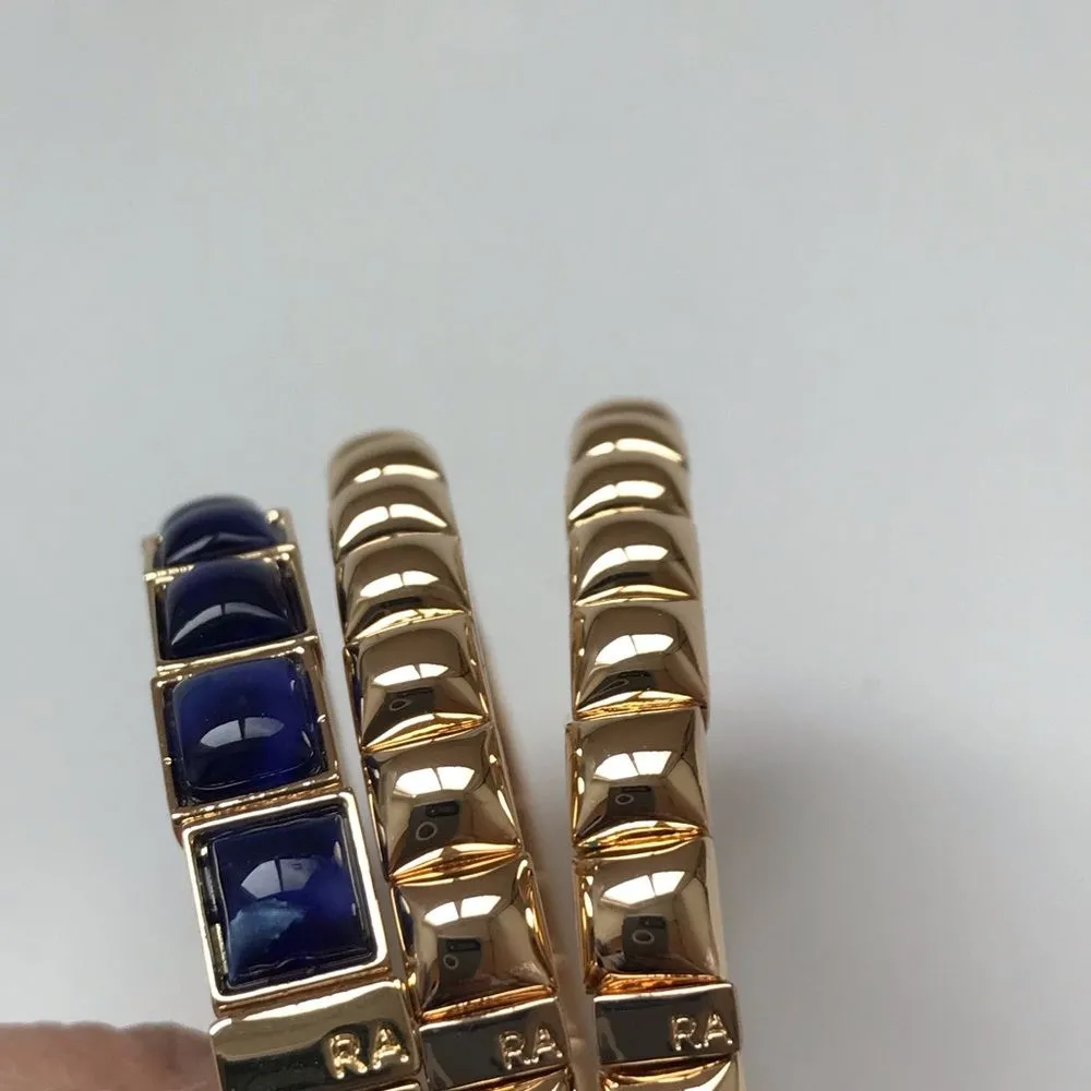NWOT Roxanne assoulin puffy stud Gold and Blue Women's Bracelet - Image 12