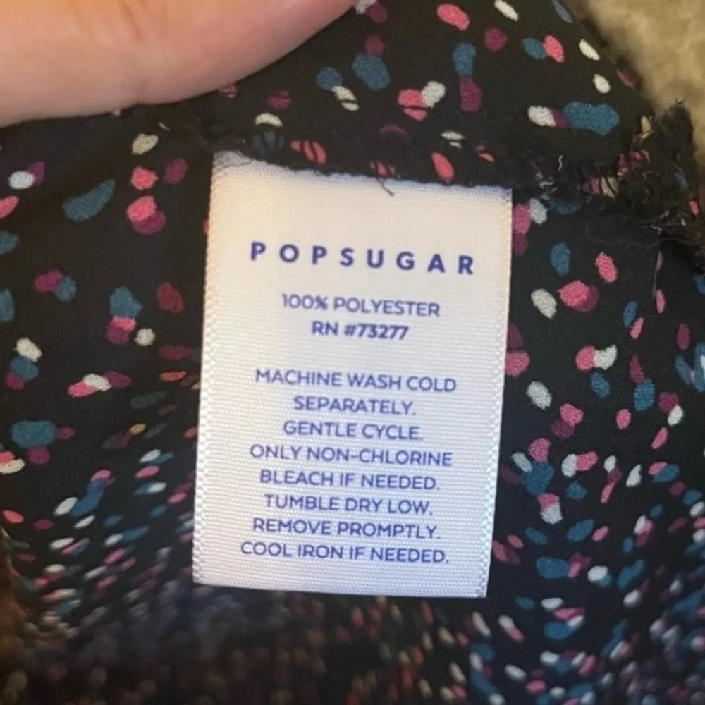 Popsugar Women’s Black Polka Dot Blouse Size XS - Image 45