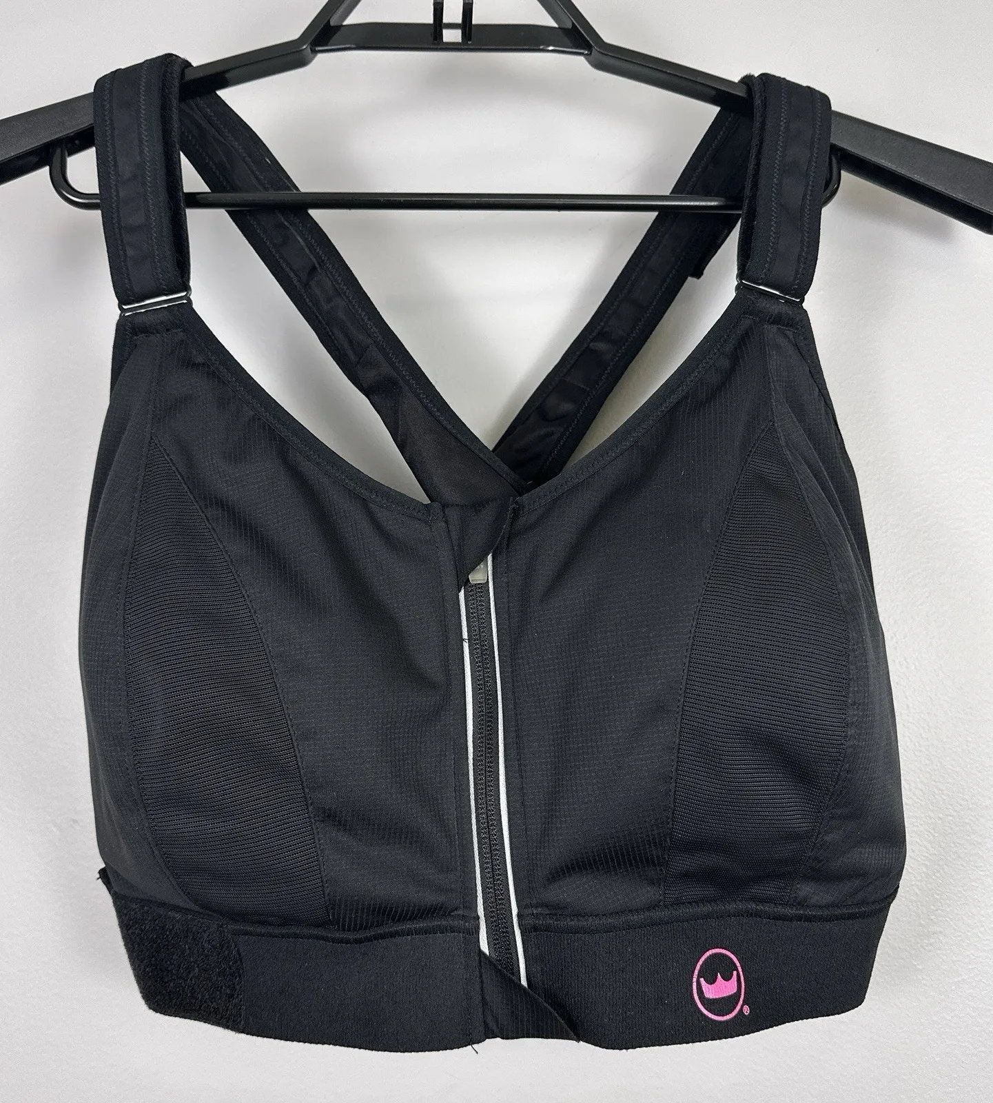 Shefit Ultimate Sports Bra 5Luxe Black Front Zipper 110002 High Impact Adjust Size undefined - Image 1