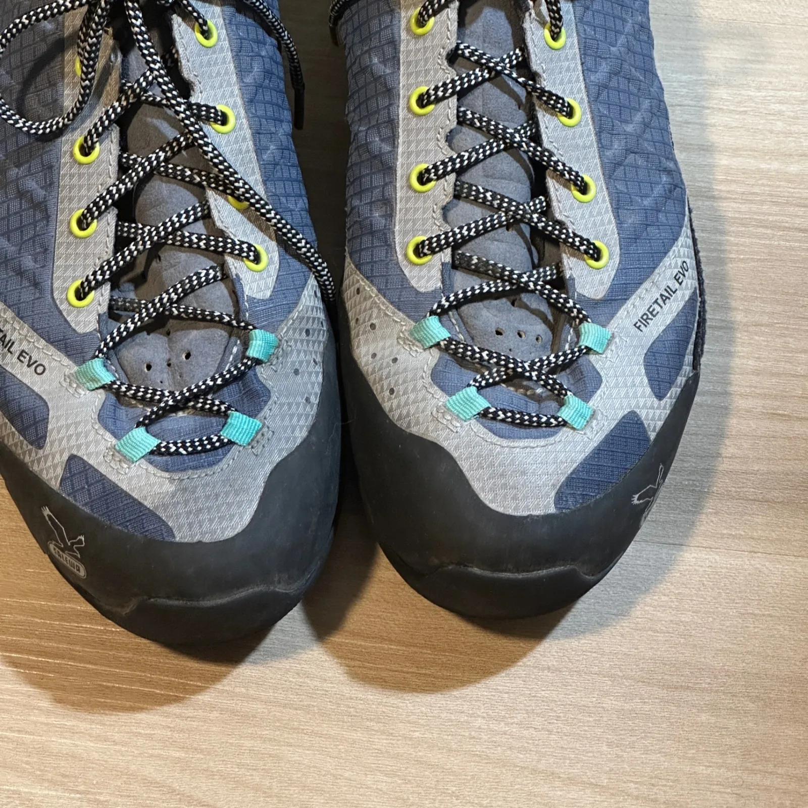 Salewa Firetail Evo Women Hiking Trail Running Shoes Blue Jeans Moon Size 11 - Image 5