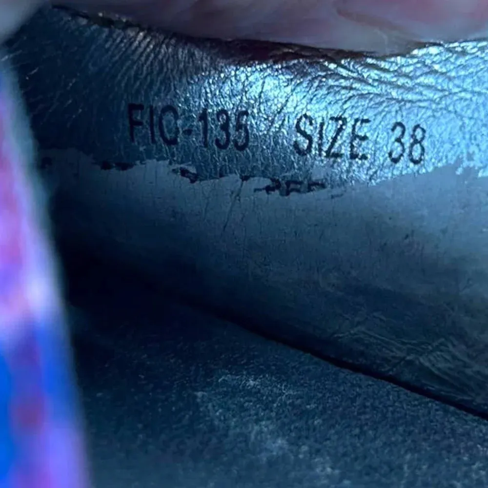 Alegria Fiona Slide Sandals Strap Leather Floral‎ Multicolor Size 38 US 8 - 8.5 - Image 8