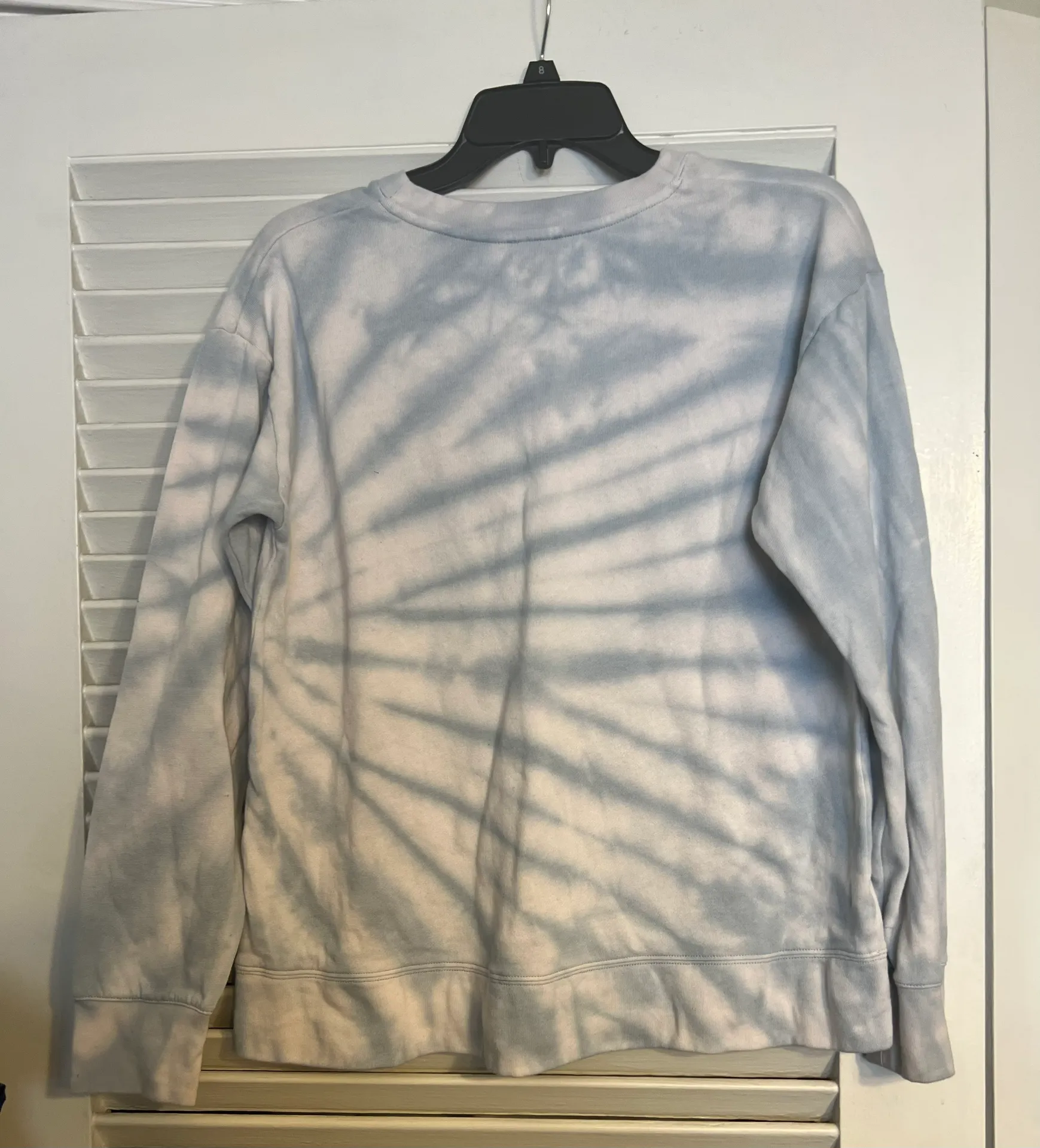 SM Light Blue Tie Dye Pull Over Sweater - Image 2