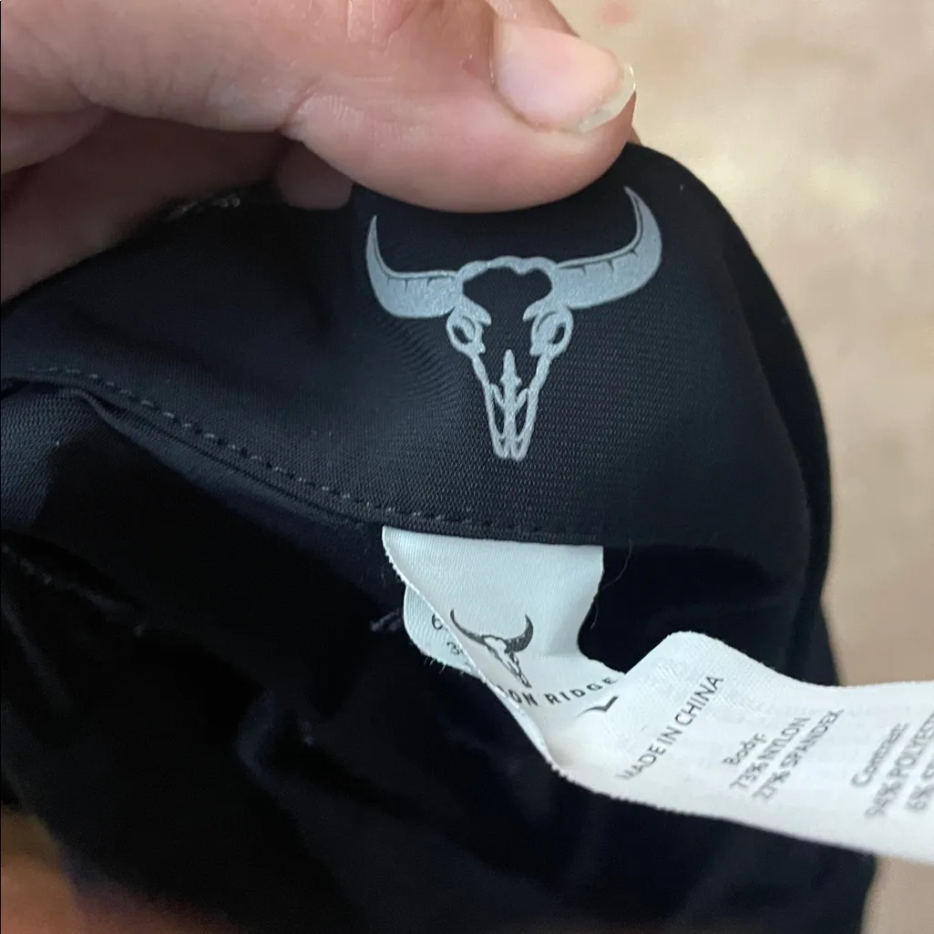 Women’s black bison ridge pants stretchy golf pants lounge pants comfy work pant Size L - Image 9