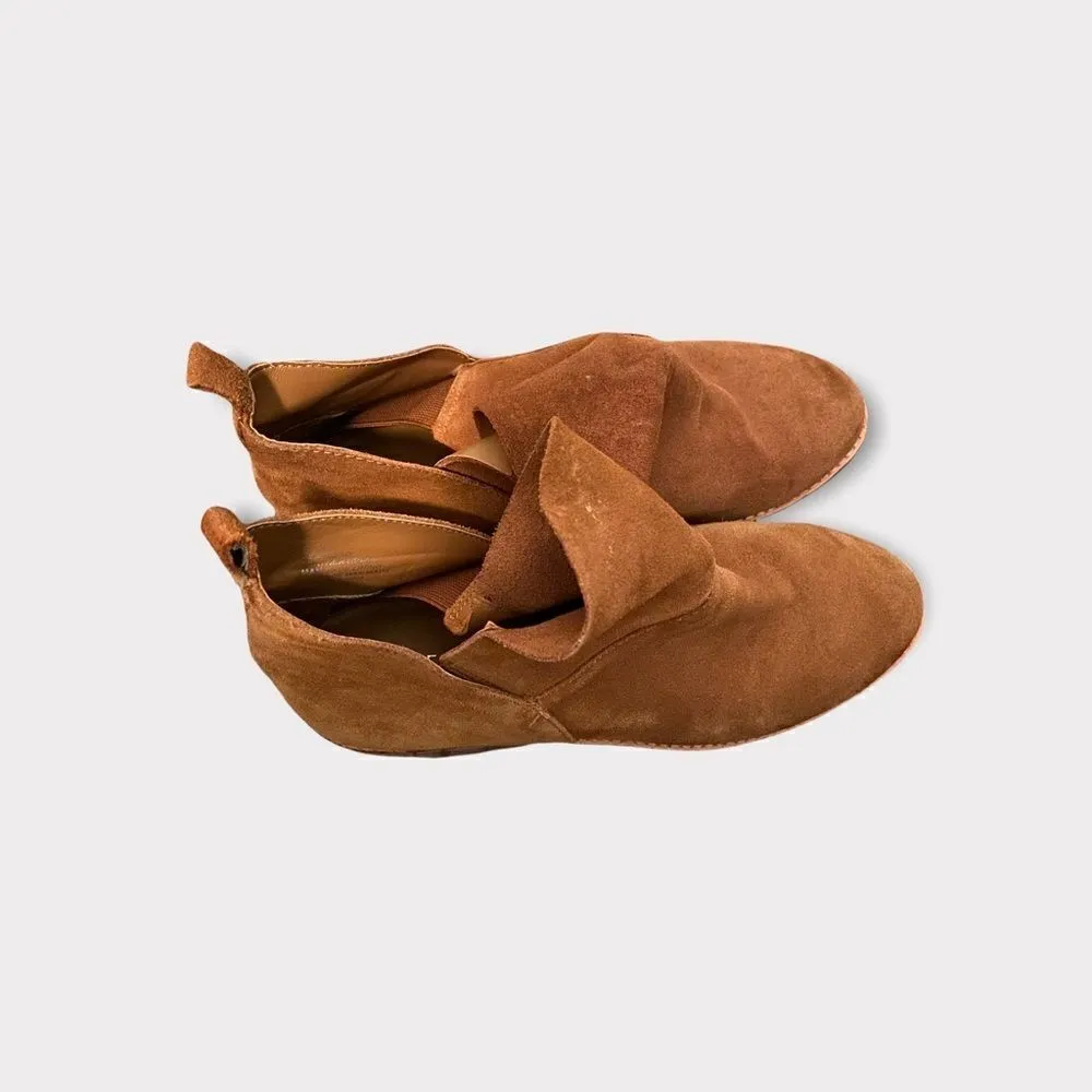 Nine West Brown Suede Booties  Size 7.5 - Image 4