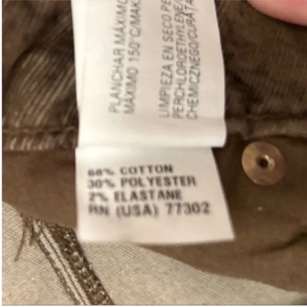 Women’s Zara Brown Black Animal Snake Print Corduroy Pants Jeans Size 2 - Image 10