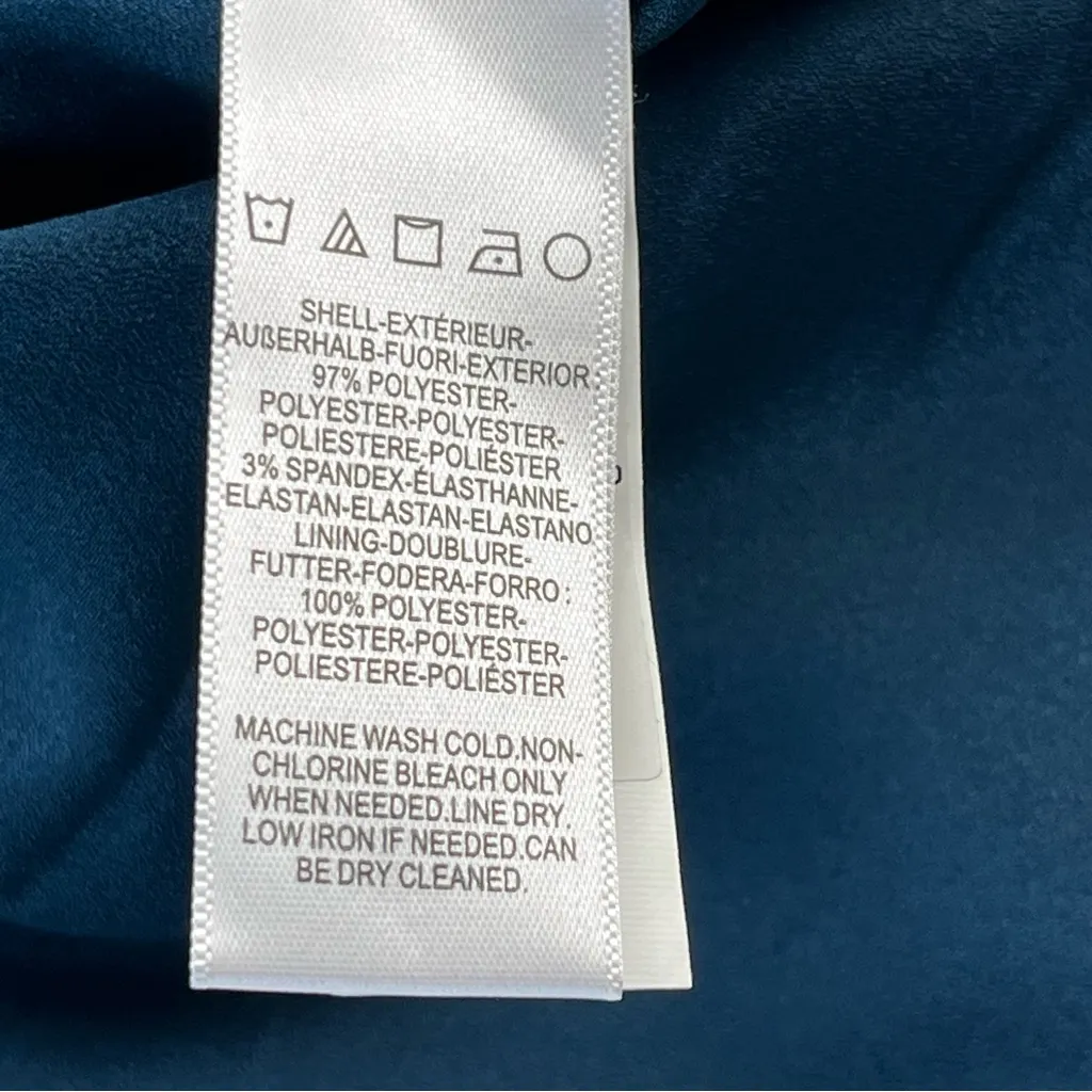 Dress the Population Nicole Sweetheart Cocktail Peacock‎ Blue SZ Small NEW *FLAW - Image 6