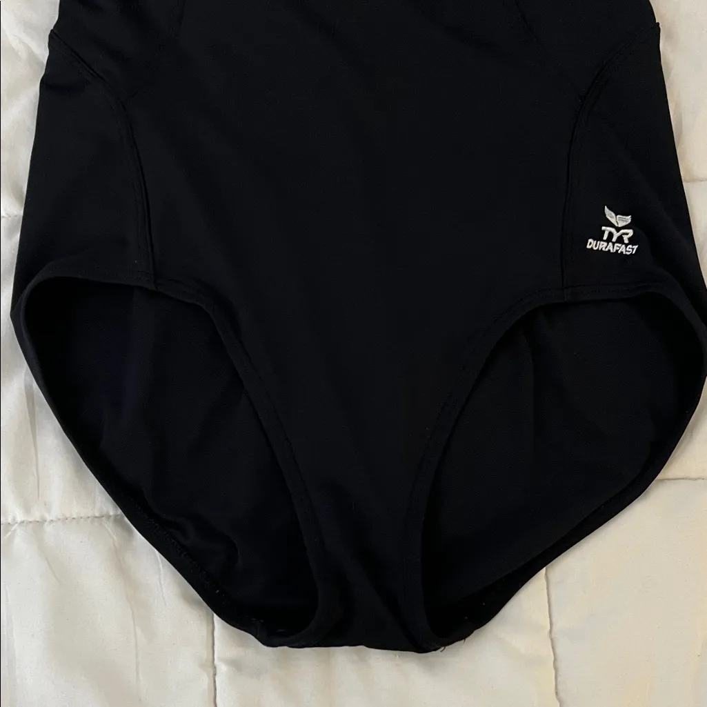 TYR DuraFast Black Elite Solid Halter ControlFit 1pc Swimsuit Size 12 - Image 10