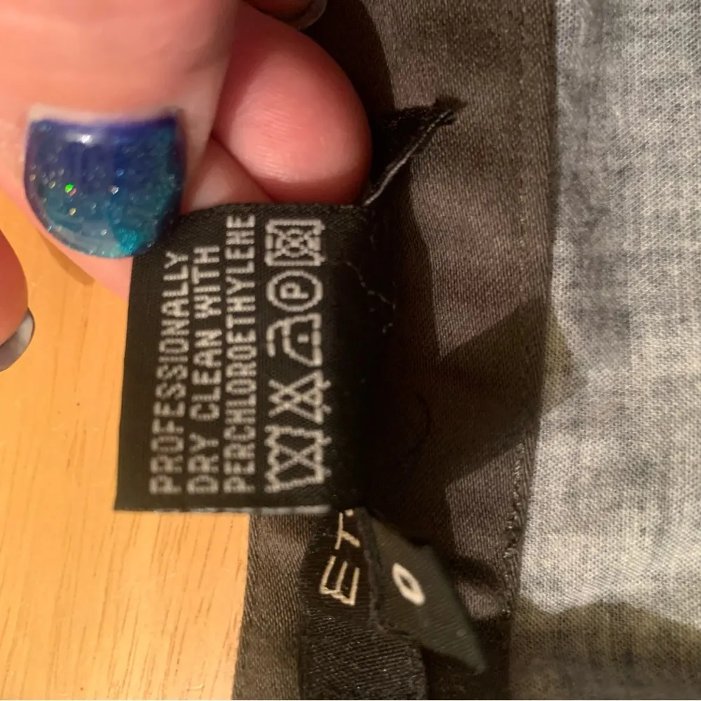 Etcetera Grey Skirt with Intricate Stitching and Bell Trim Women’s Size 0 - Image 9