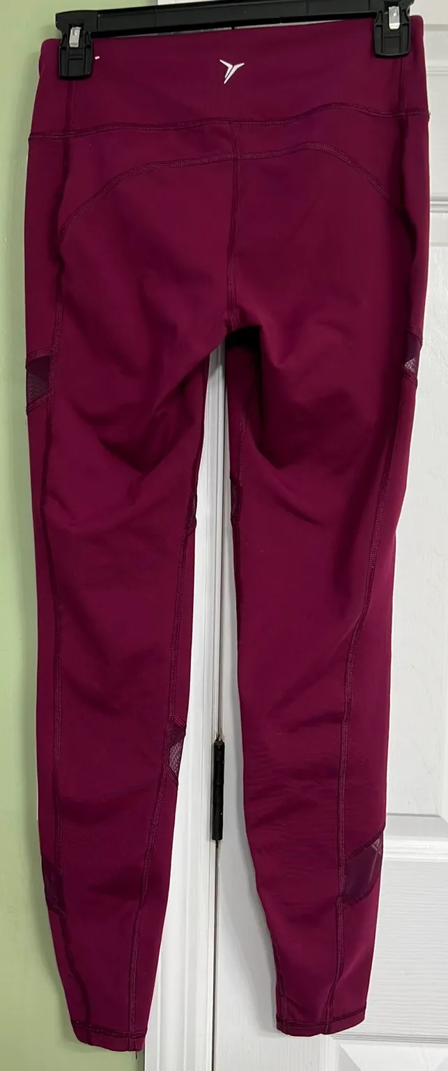 Burgundy Leggings - Image 3