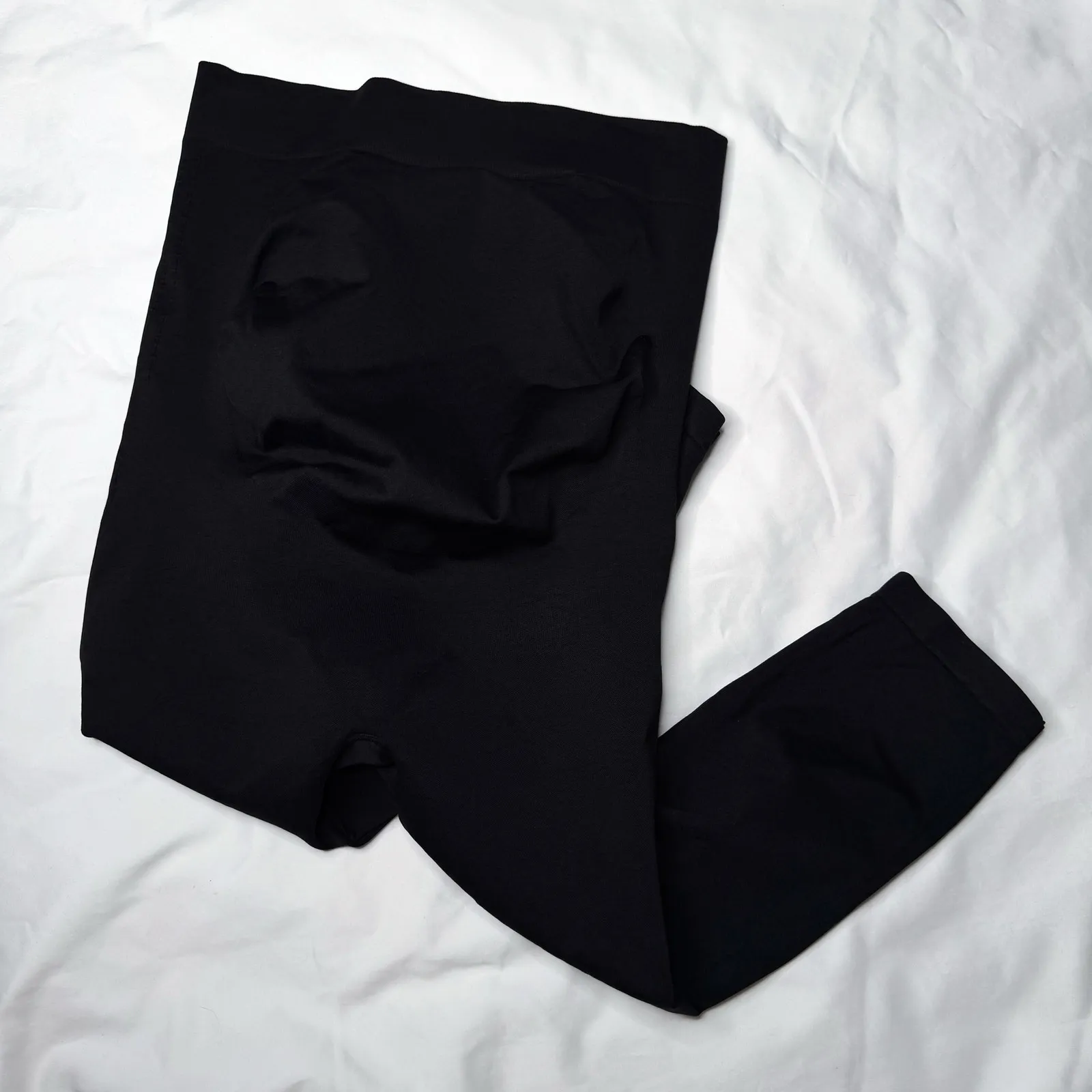 Blanqi Everyday Maternity Belly Support Crop Leggings Black Size L - Image 4