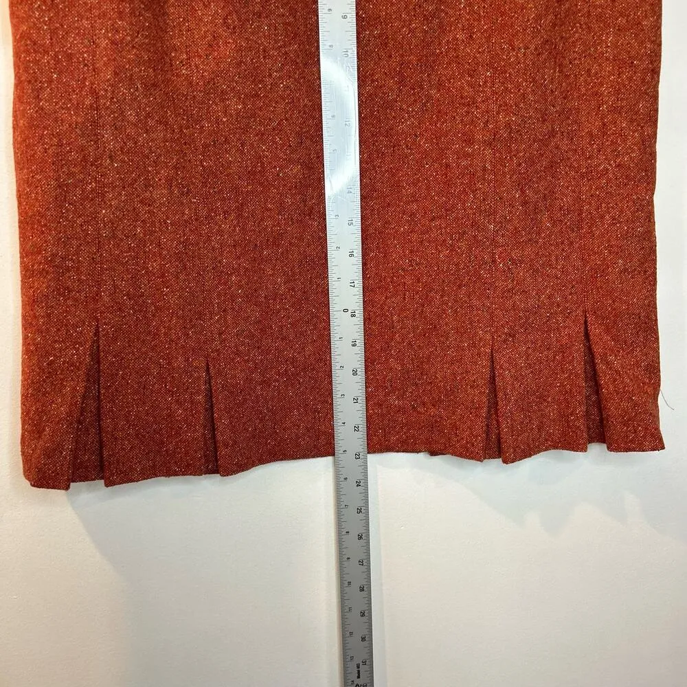 Talbots Vintage Wool & Silk Blend Italian Fabric Tweed Skirt 16 - Image 3