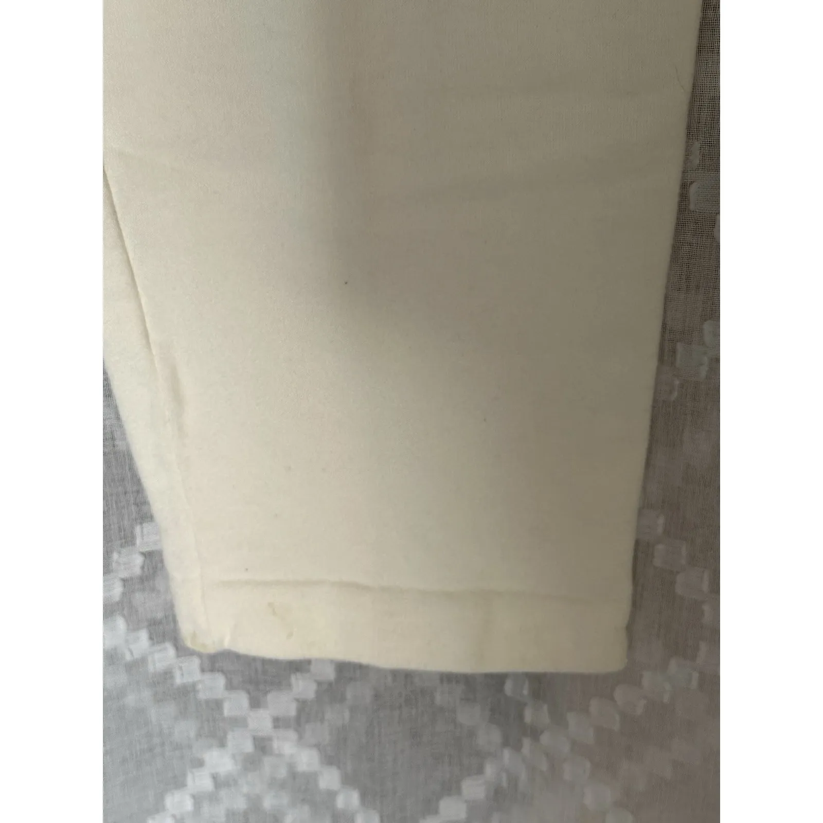 ST JOHN‎ Sportswear Ivory Knit Wide Leg Pant Large Marie Gray Lounge Tan - Image 5