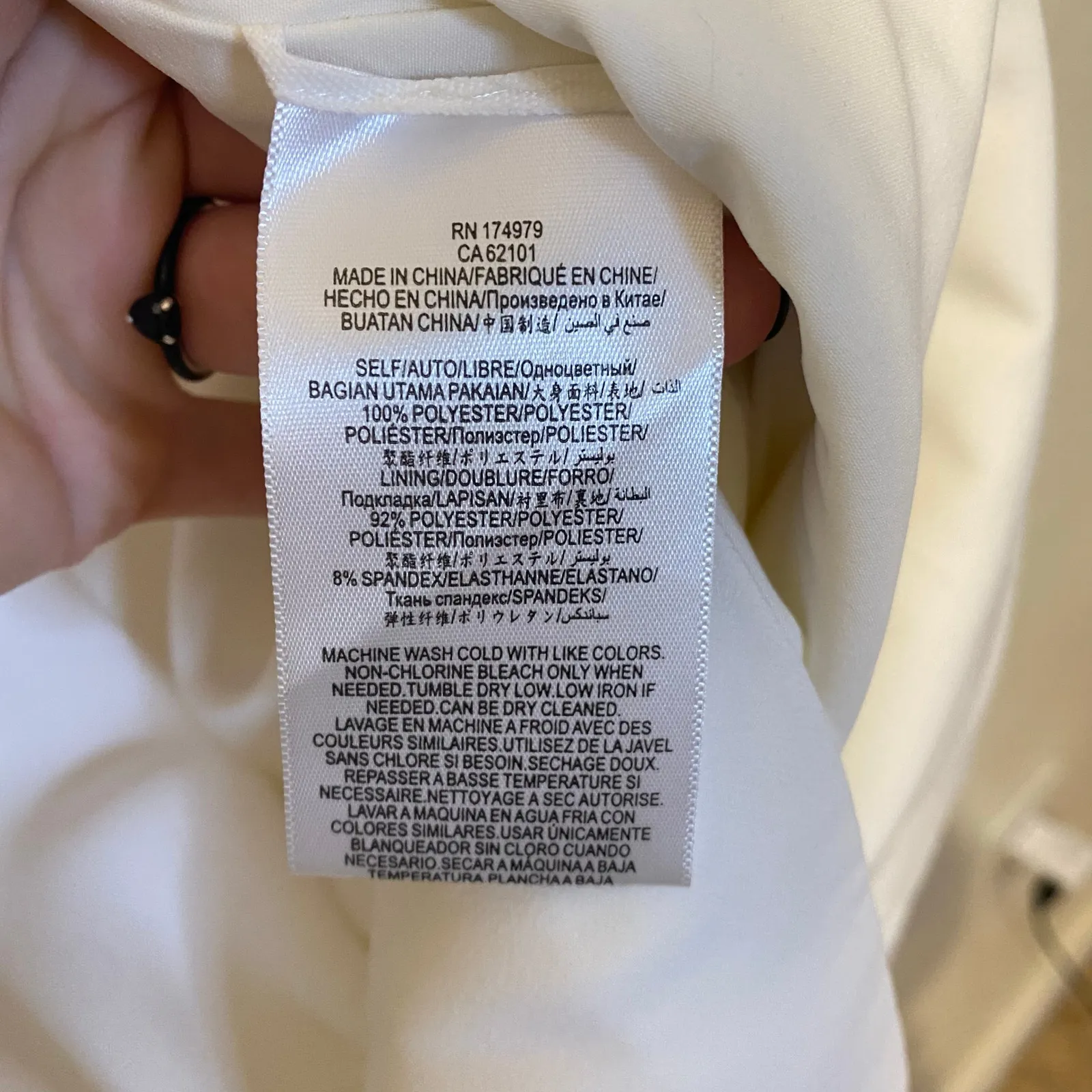 BCBG Maxazria Little White Dress Asymmetrical Mini Dress Size 2 - Image 7