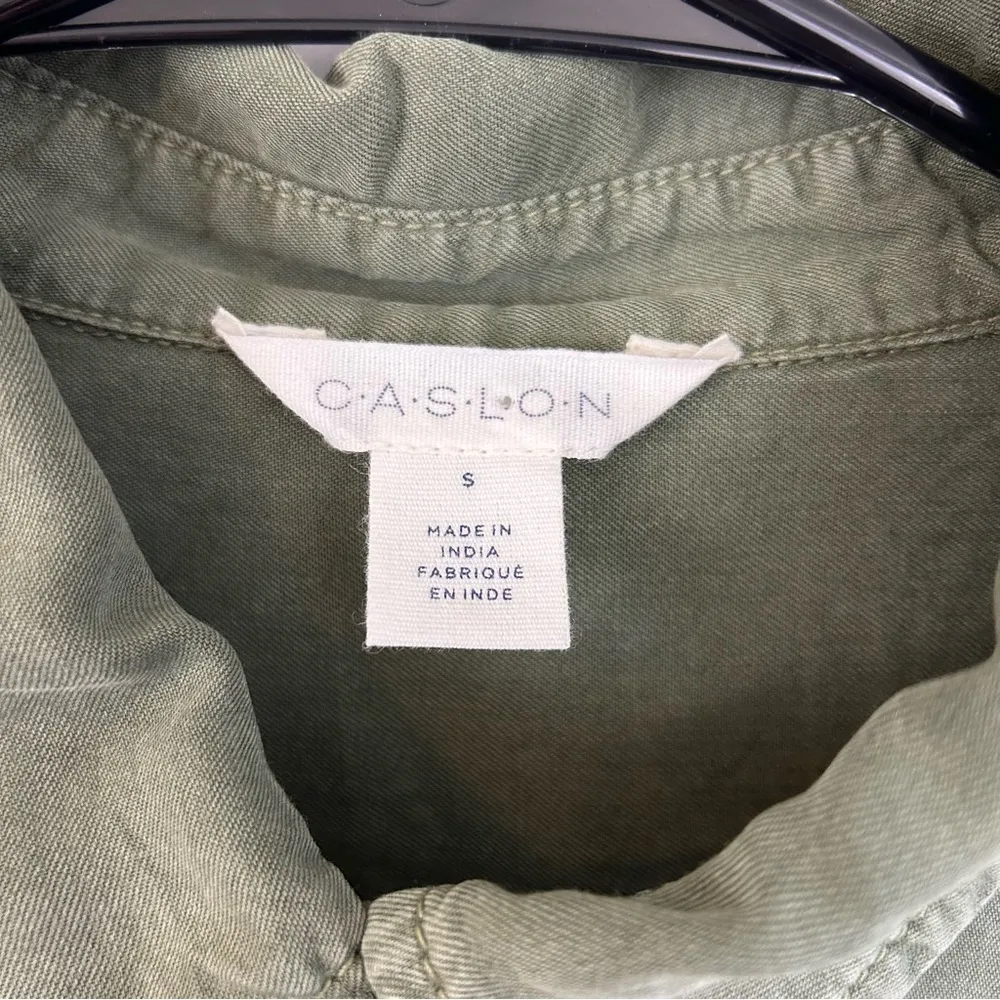 NWT Caslon Green Sorrel  Long Sleeve Midi Shirt Dress Size Small - Image 9