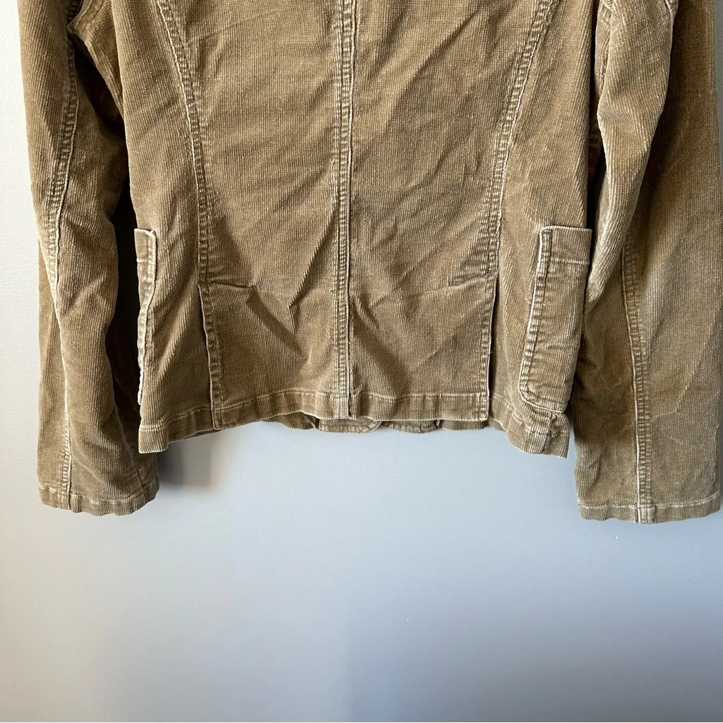 American Eagle Vintage Y2K Corduroy Blazer Jacket Size XS Tan Gilmore Girls - Image 6