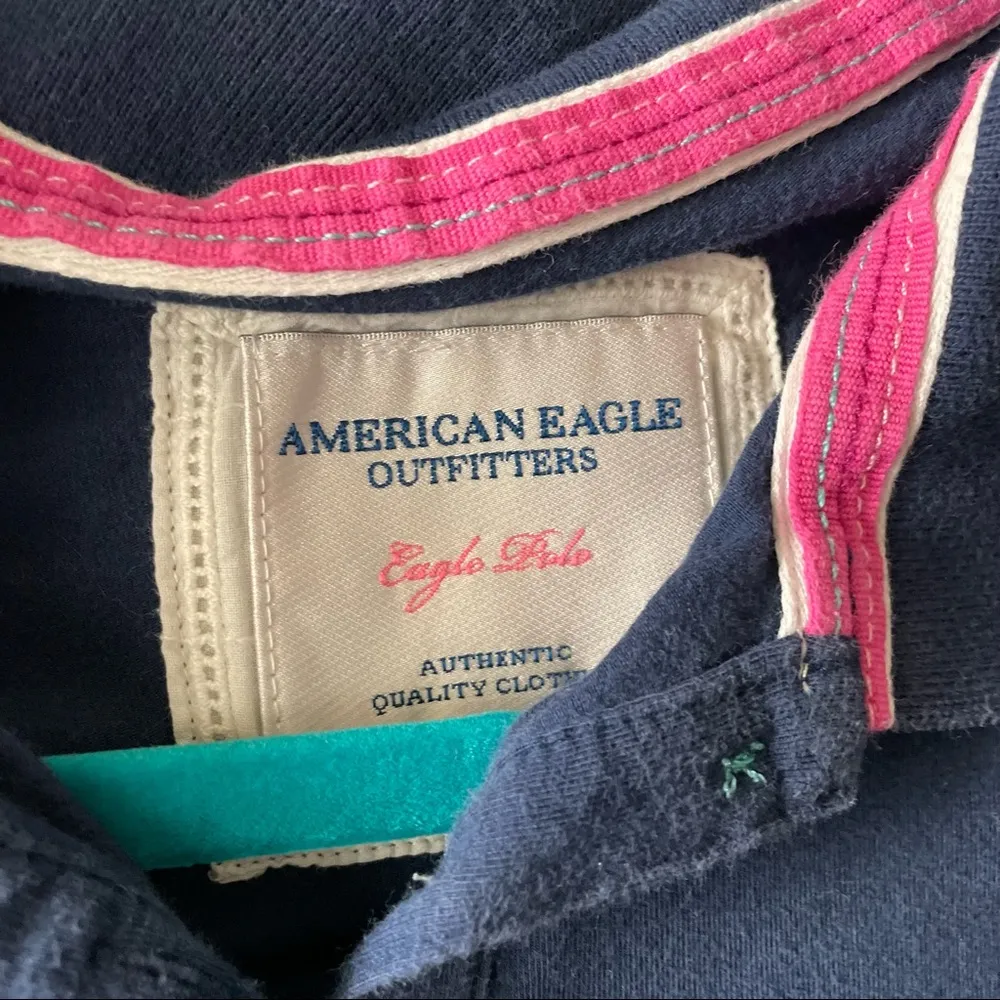 American Eagle Y2K Button Up Polo - Image 2