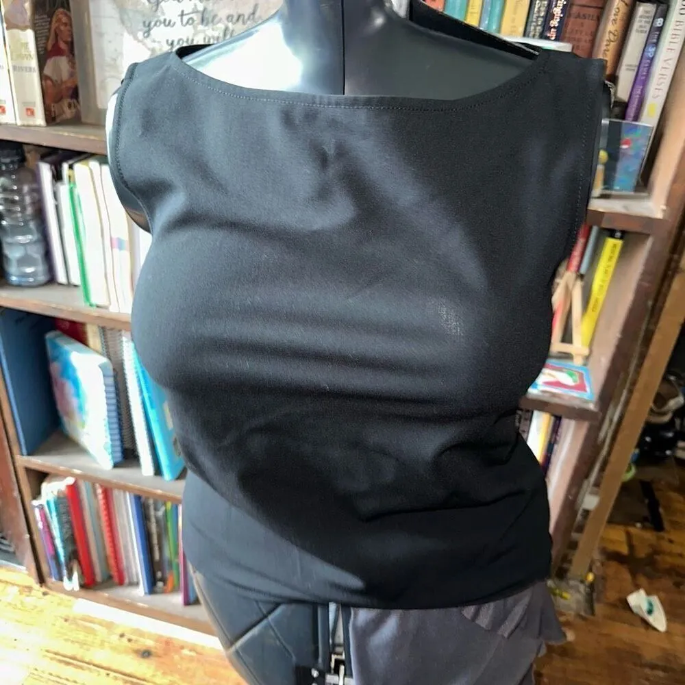 Emanuel Ungaro 4/38 business casual luxe shell & blazer Black - Image 4