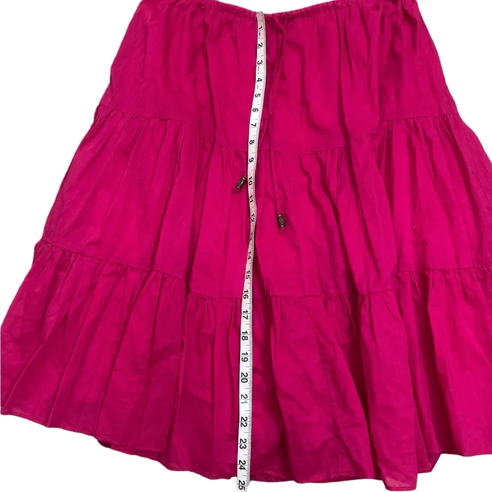 Pink cotton broom skirt - Image 3