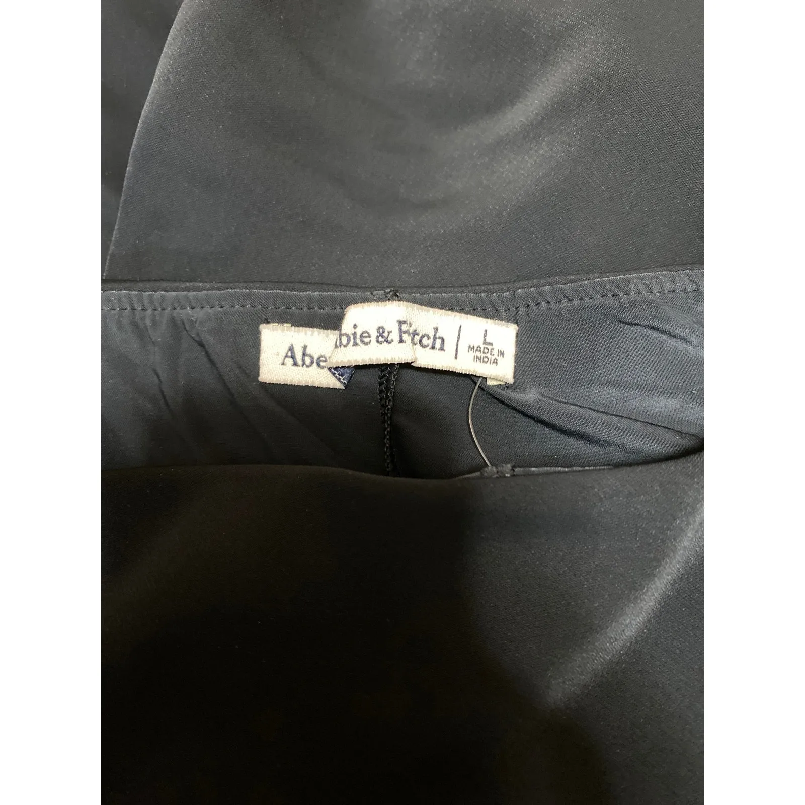 Abercrombie & Fitch Women's Black Low Waist Straight Pencil Mini Skirt Size L - Image 4