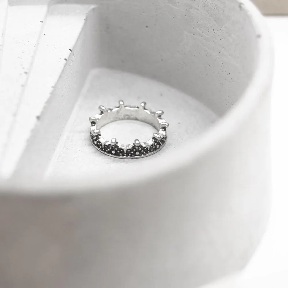 Boho Stacking Ring Silver - Image 2