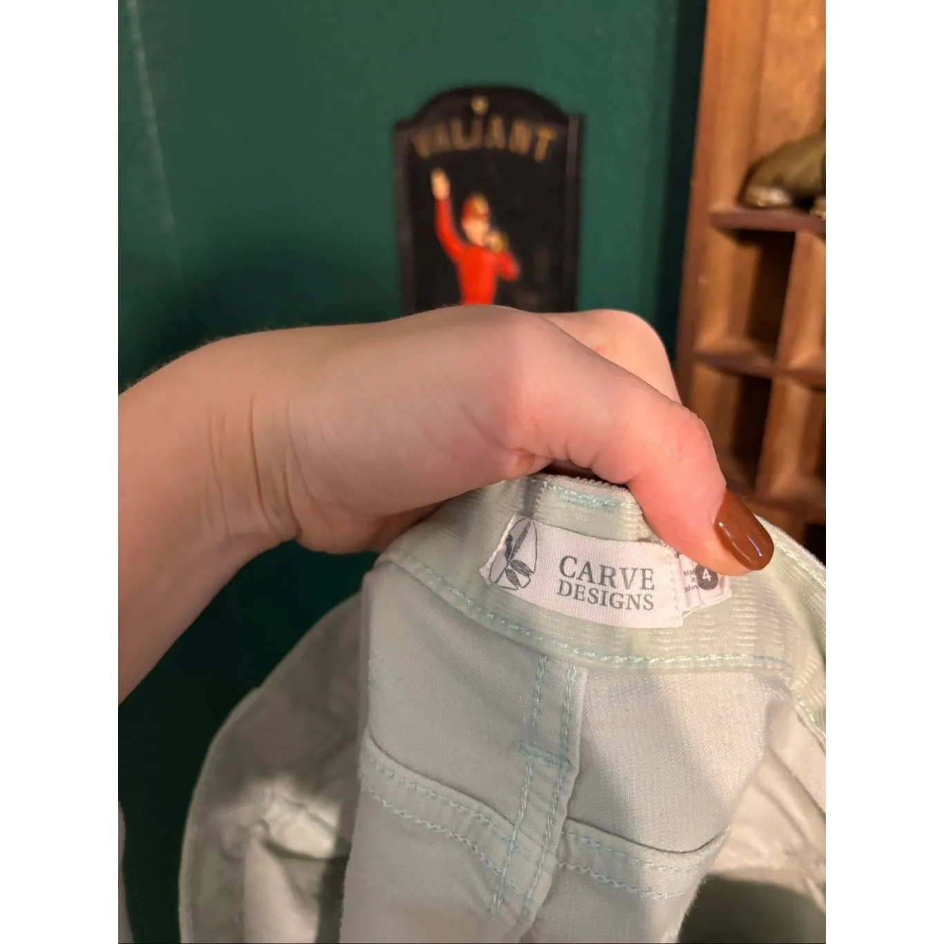 Carve Designs Oahu Shorts Size 4 Mint Green - Image 4