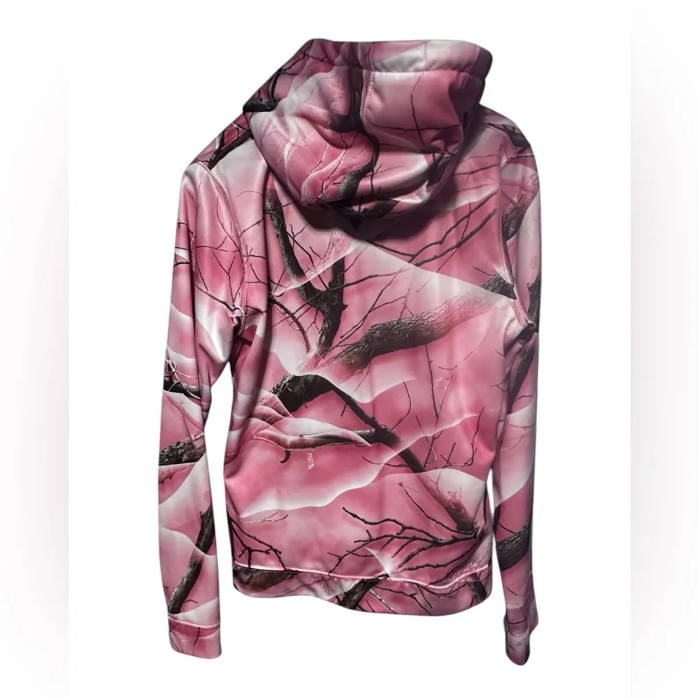 Huntworth Medium Pink Camouflage Hoodie - Image 5
