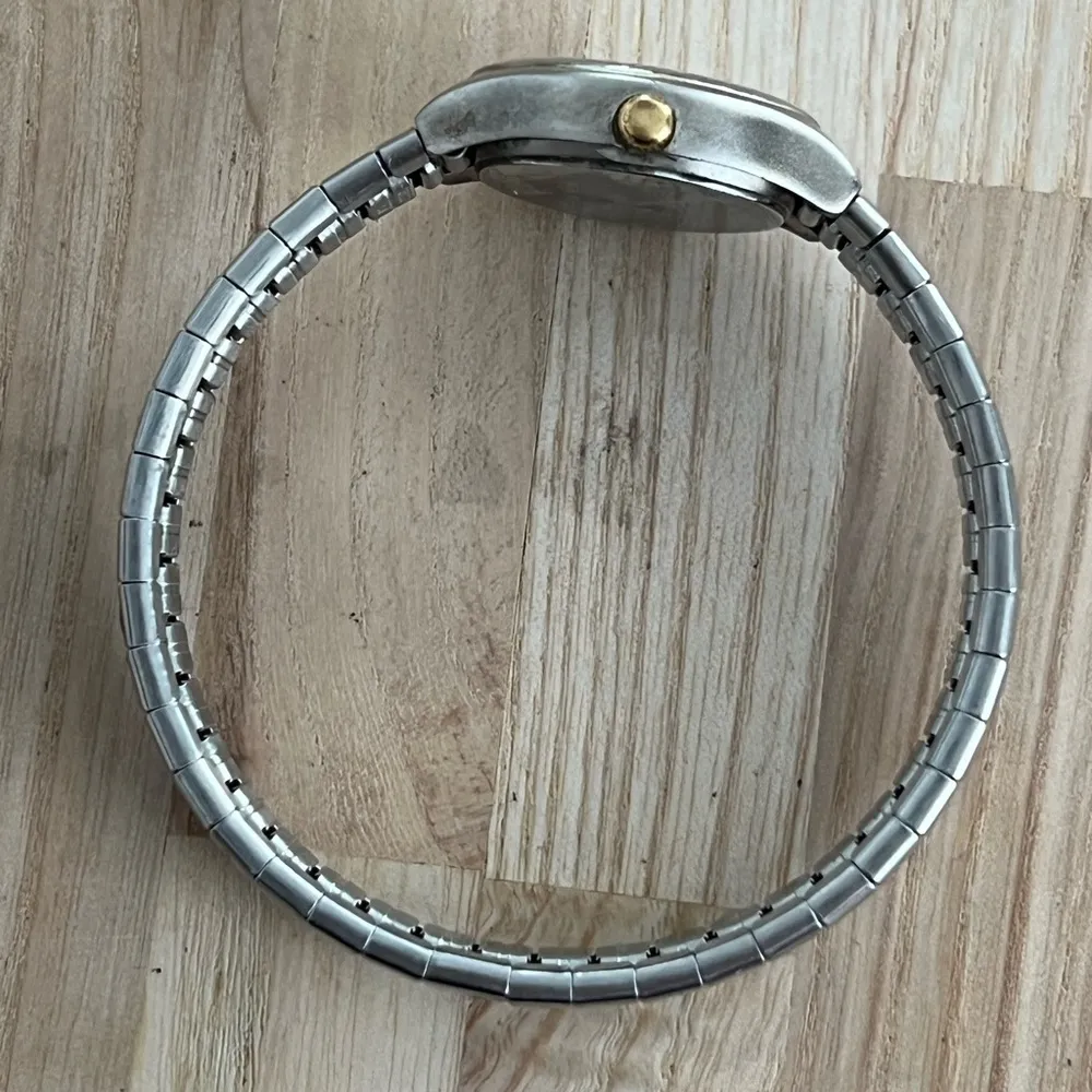 Carriage Ladies Watch Stainless Dial Two Tone Stretch Stainless Bracelet - Image 7