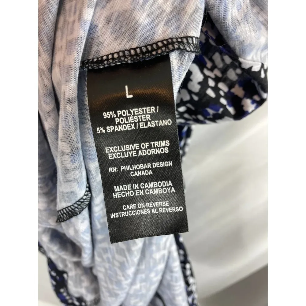 Nicole Miller Animal Print Side Tie Dress Size Large - Image 4