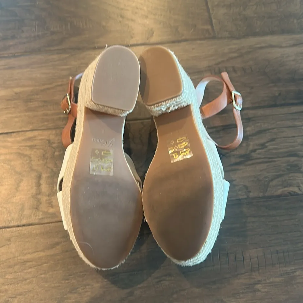 JCrew Ivory Platform Espadrille Sandals Sz 8 - Image 7