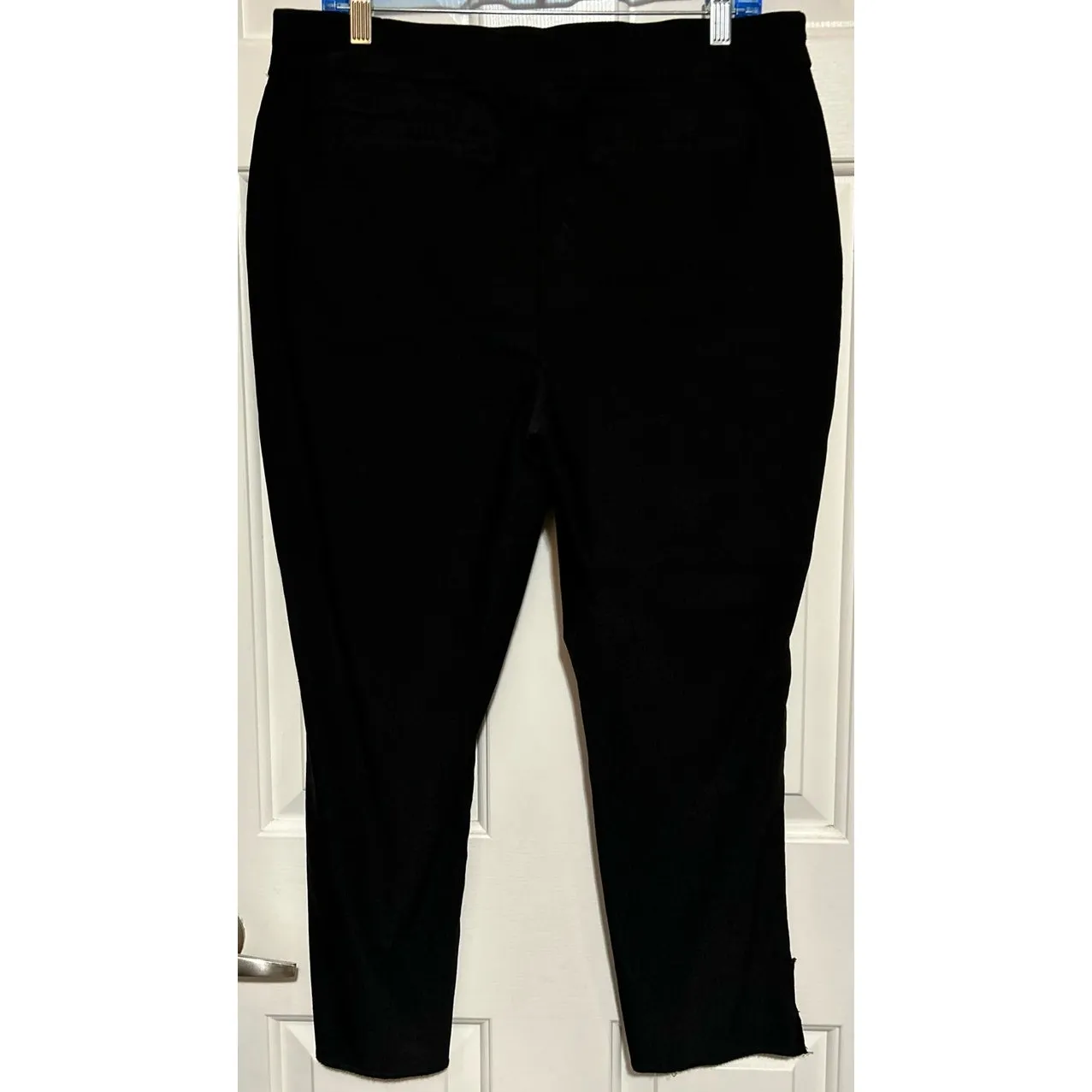 Chico's Women's Black Pull-On Dress Pants Faux Front Pockets Size 2.5 = Lg. 14‎ - Image 2