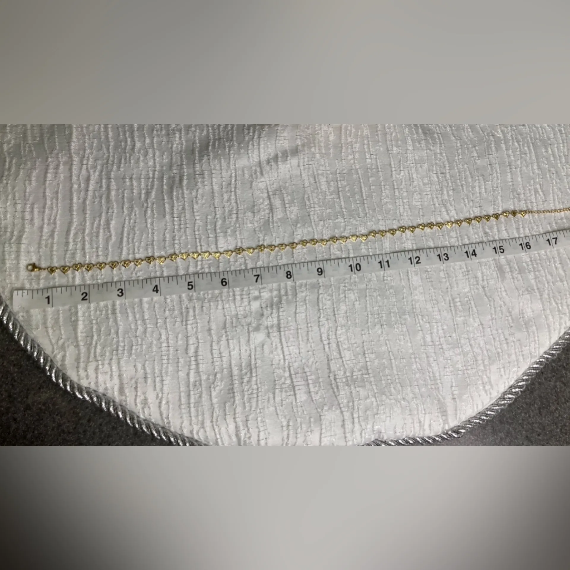 Antian Accessories™ Gold Heart Necklace & Bracelet Set · New - Image 4