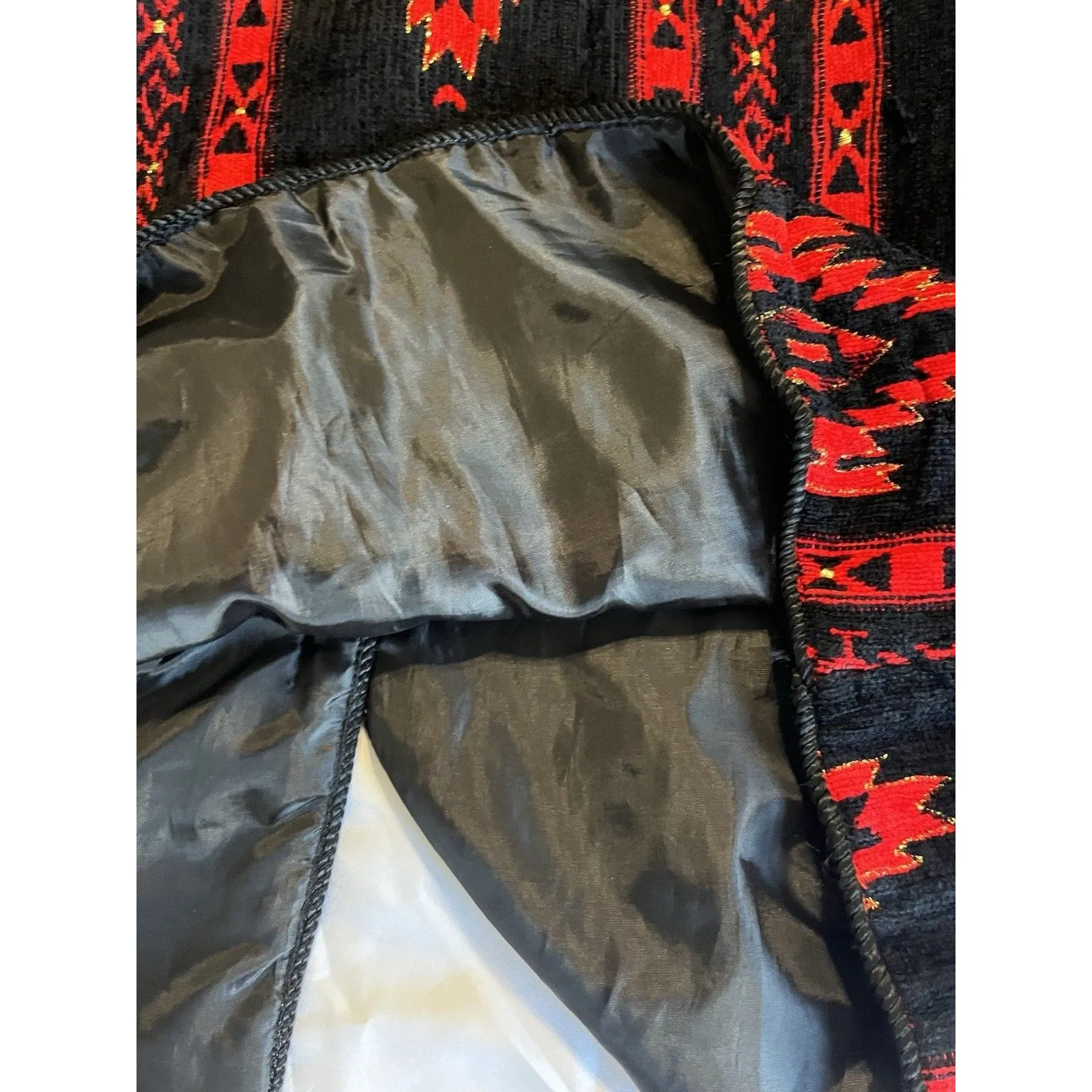 Julia Kim Sweater Jacket Size 1x Boho South Western Toggle Button Black - Image 5