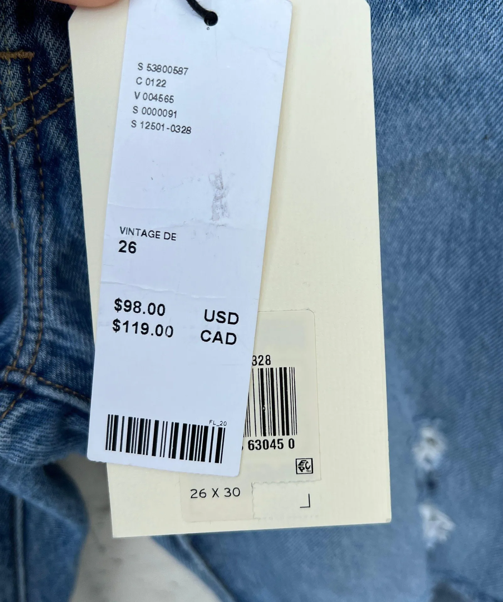 NWT  501 High-Rise Distressed Jeans - Image 8