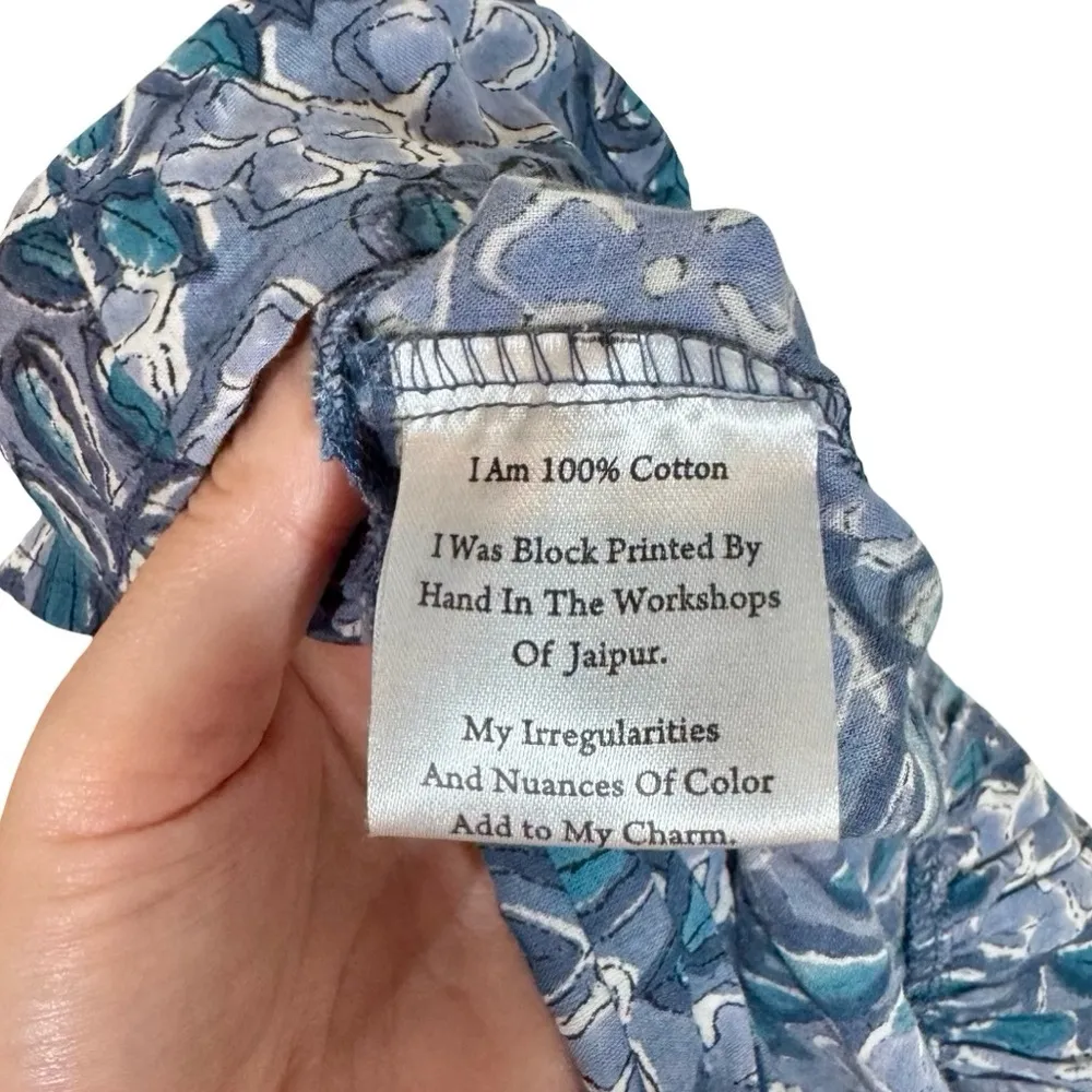 Mille Resort & Travel June Ruffle Midi Dress in Blue Pansy - Image 7