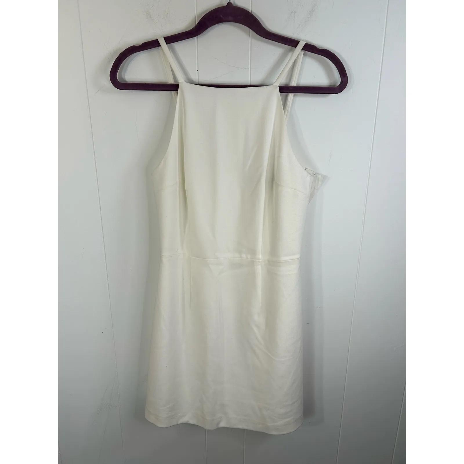 French Connection Women's White Whisper Square Neck Sleeveless Mini Dress XS - Image 9