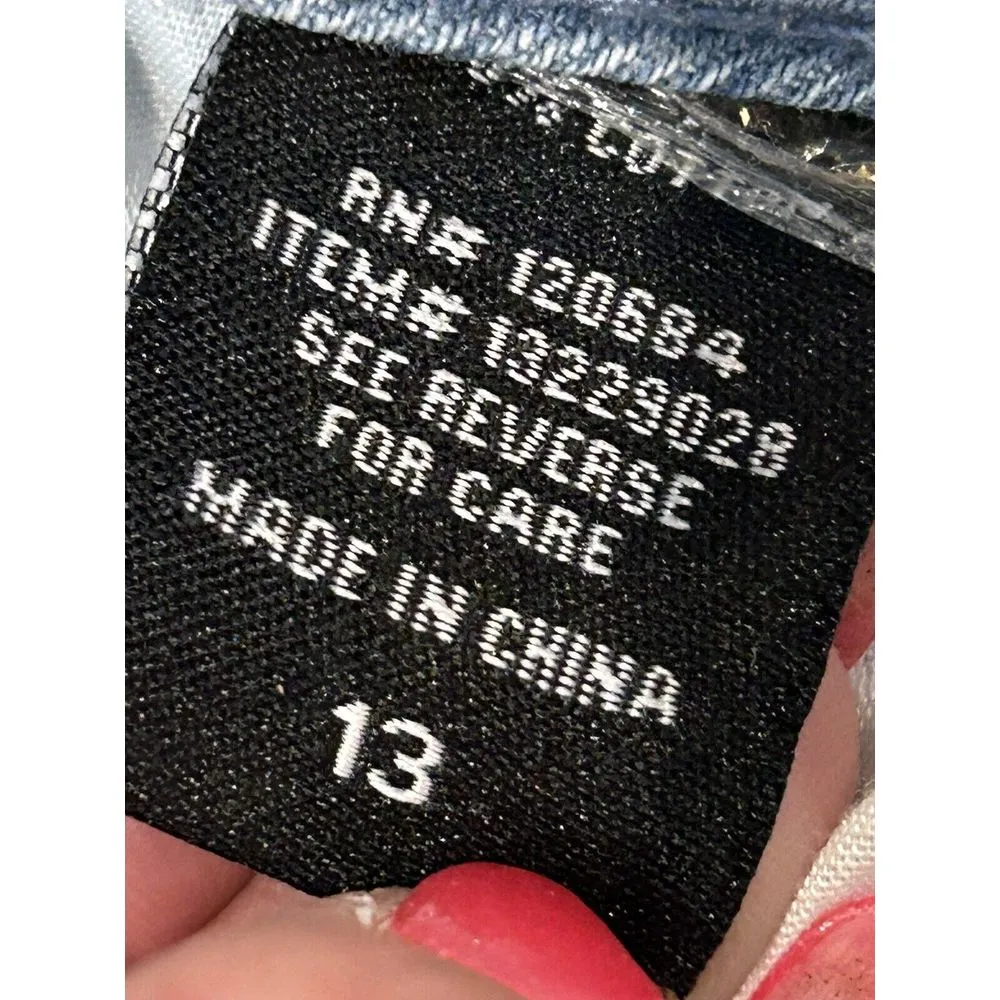 HOT TOPIC WOMENS JEAN 13‎ Cargo Jogger High Waist Cotton Denim Junior Y2K - Image 7