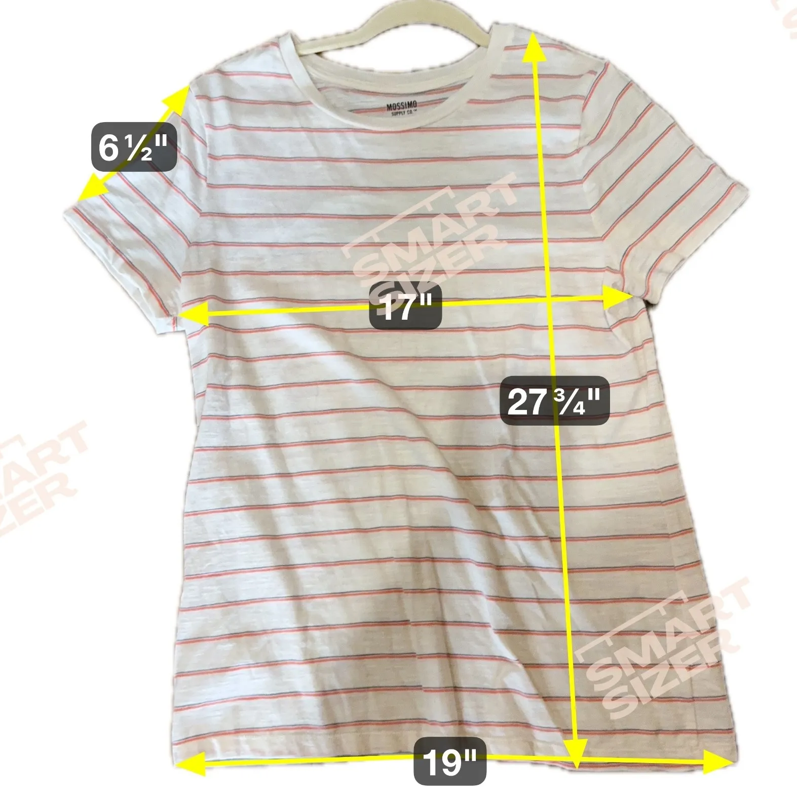 Mossimo Supply Co. XL White Striped T - Image 6