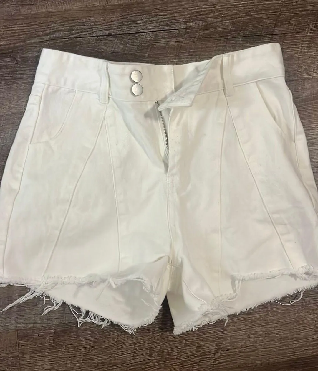White Jean Shorts - Image 3