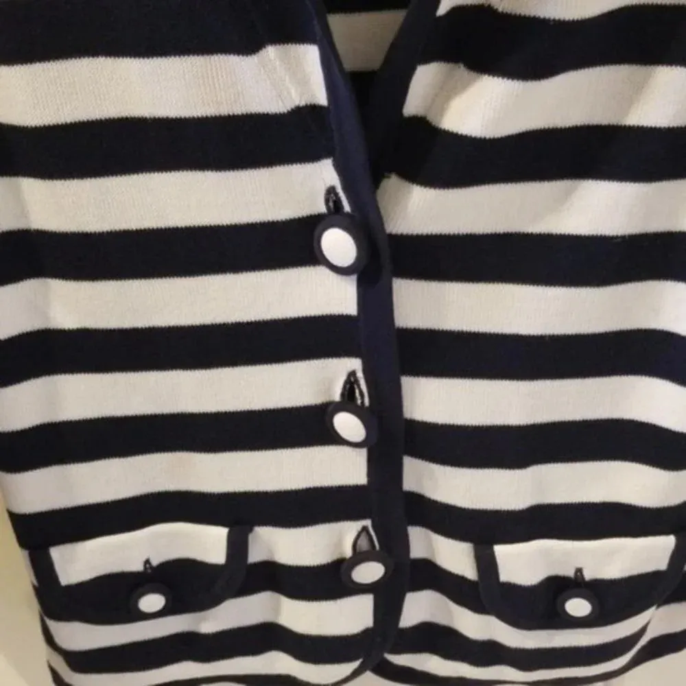 Banana Republic striped sweater‎ jacket​ - Image 5
