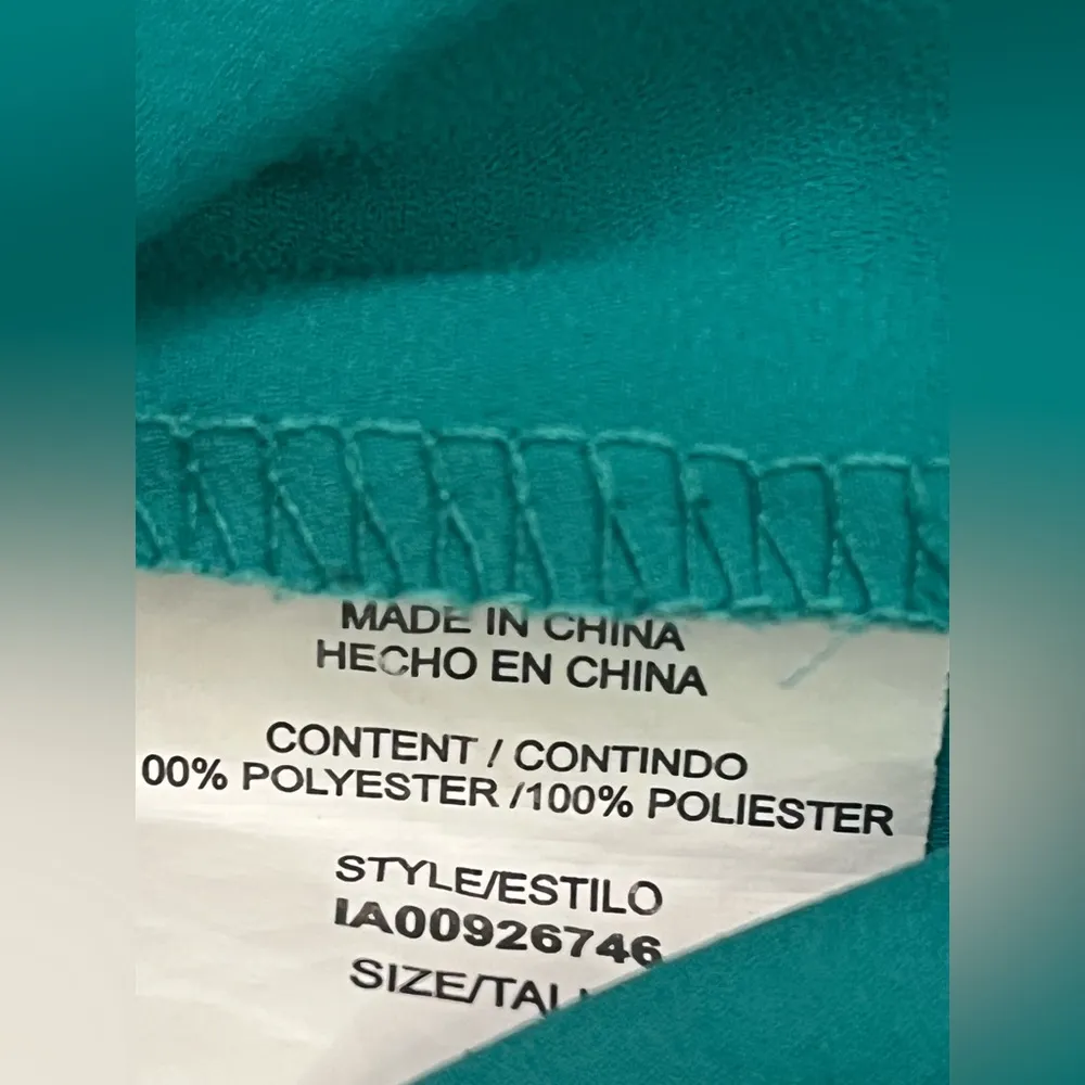 Lily White turquoise drape open back sleeveless top - Image 4