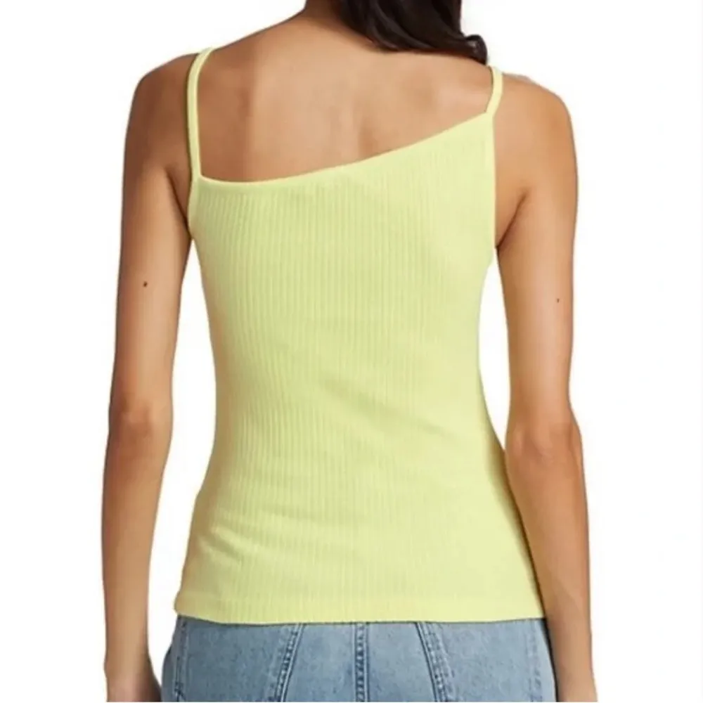 Agolde Priya Ribbed Asymmetrical Tank Top - Image 2
