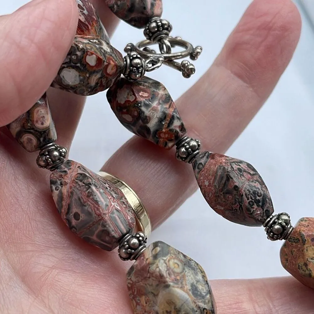 Leopards skin Jasper artisan made necklace - Image 3